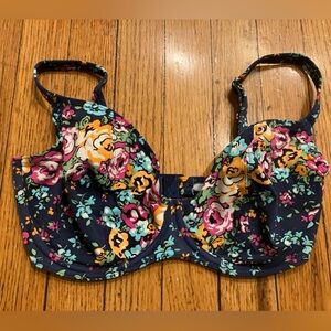Freya Navy Floral Bikini Top